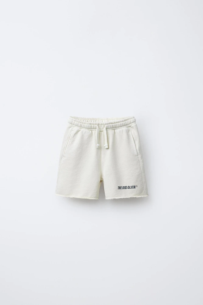 LOGO PLUSH SHORTS