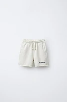 LOGO PLUSH SHORTS