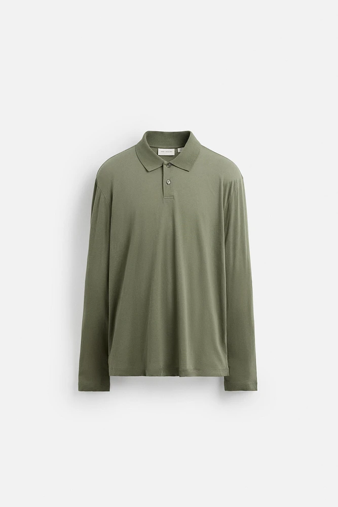 LIGHTWEIGHT COTTON POLO SHIRT