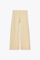 PLEATED BELTED PANTS
