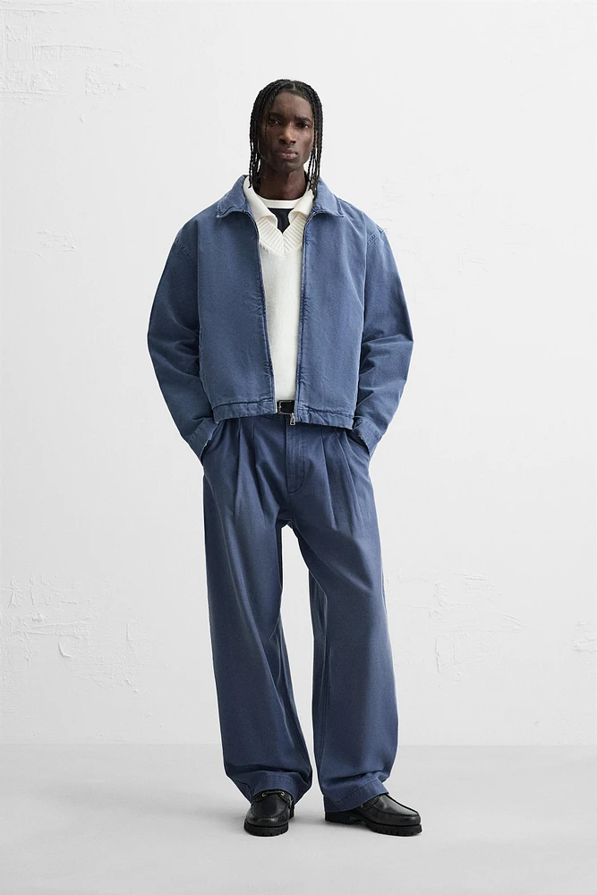 VESTE EN CANVAS DÉLAVÉE
