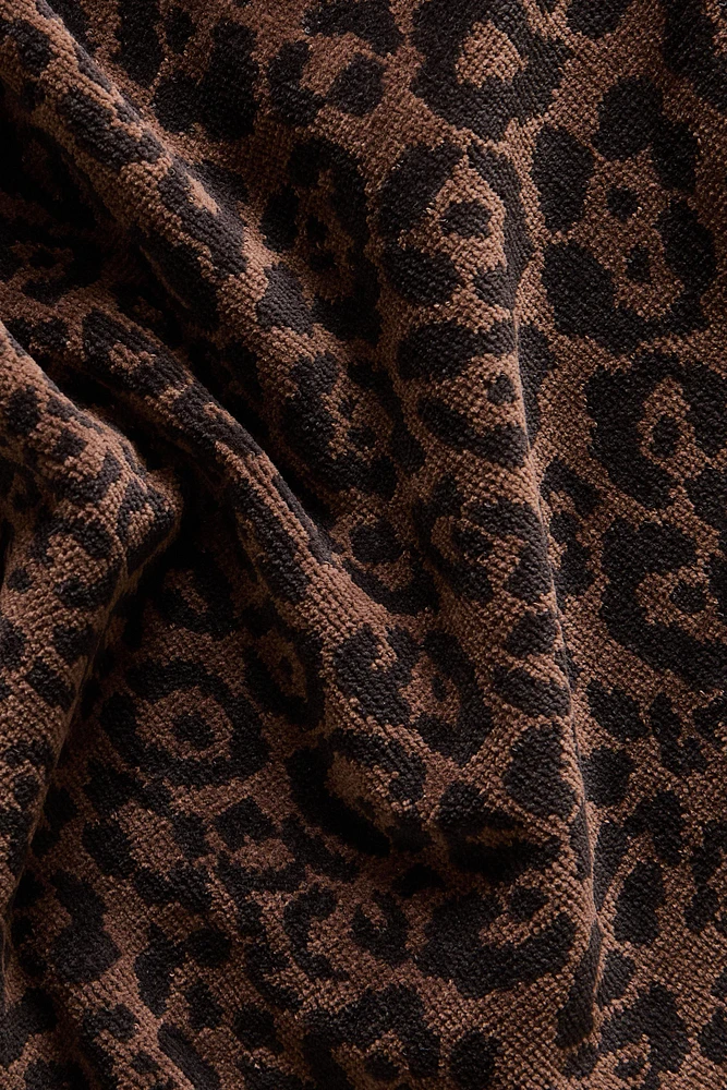 ANIMAL PRINT VELOUR BEACH TOWEL