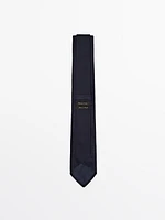 100% garza silk micro textured tie