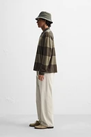 WIDE FIT COTTON PANTS