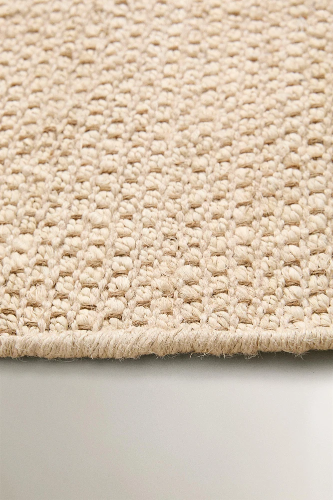 WOVEN JUTE AREA RUG