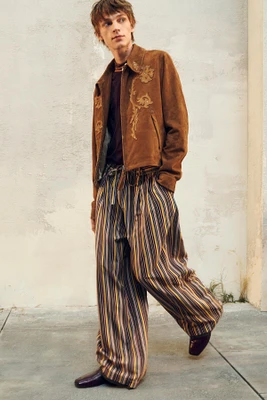 WIDE FIT STRIPED PANTS LIMITED EDITION