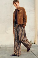 WIDE FIT STRIPED PANTS LIMITED EDITION