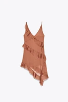 ASYMMETRICAL DRESS WITH RUFFLES