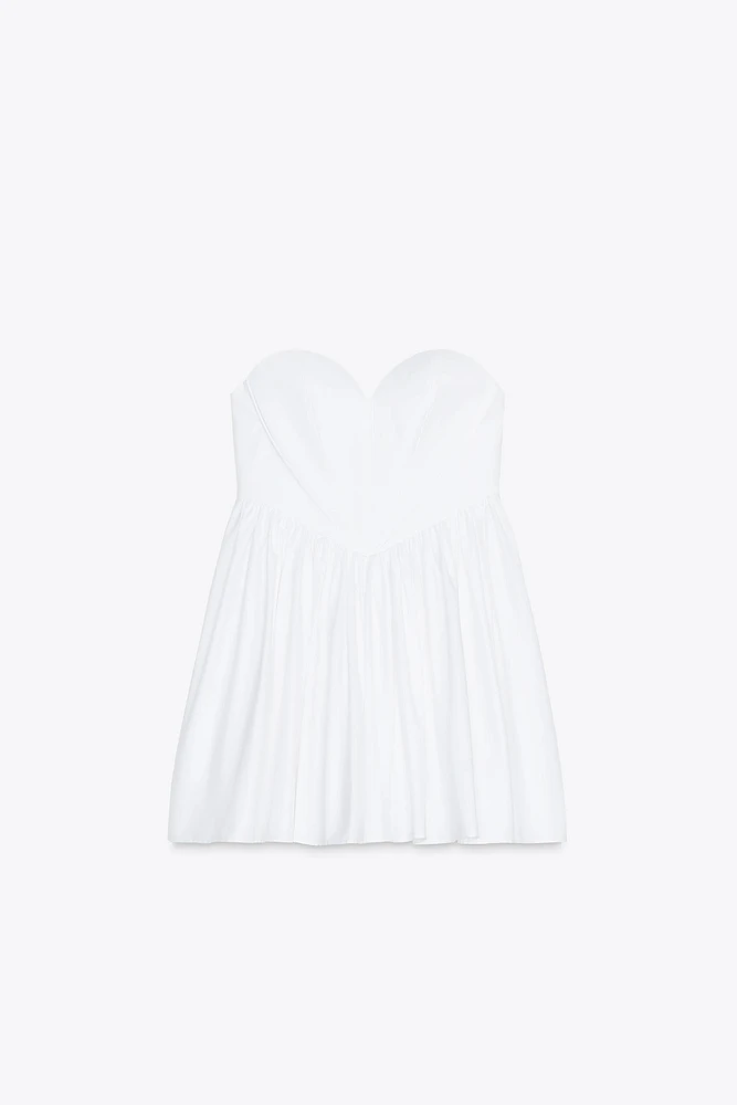 SHORT SWEETHEART NECKLINE DRESS