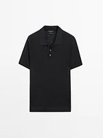 Polo en maille 100 % lin