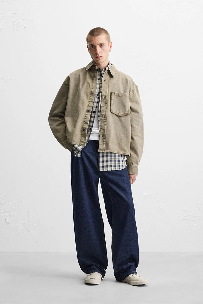 RELAXED FIT PATCH OVERSHIRT