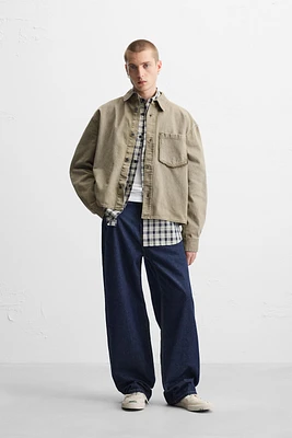 RELAXED FIT PATCH OVERSHIRT