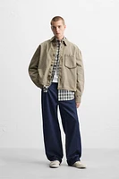 RELAXED FIT PATCH OVERSHIRT