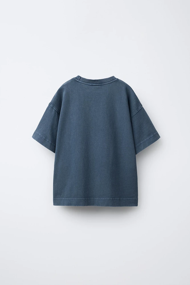HEAVY WEIGHT WASHED EFFECT T-SHIRT