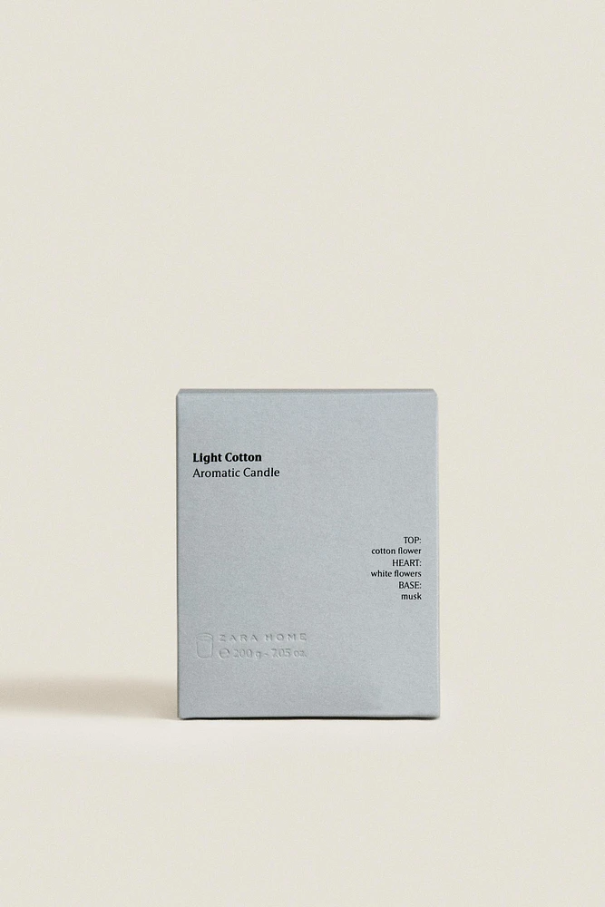 G) LIGHT COTTON SCENTED CANDLE