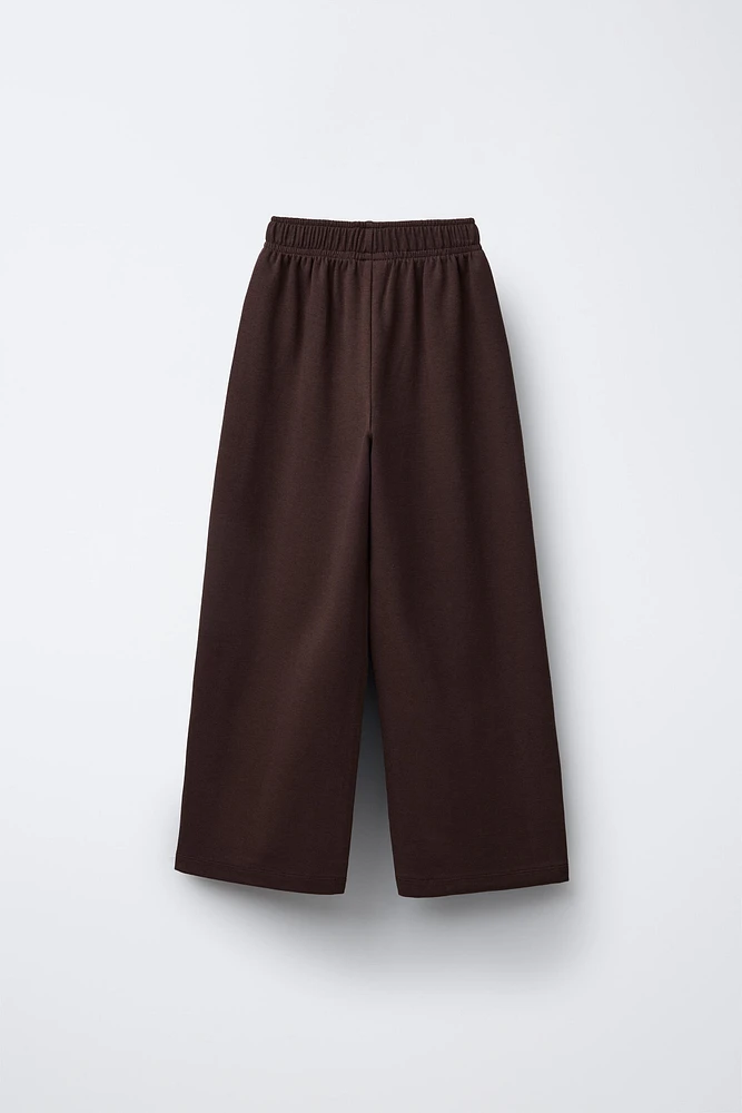 PANTALON EN MAILLE SURJET UNIE