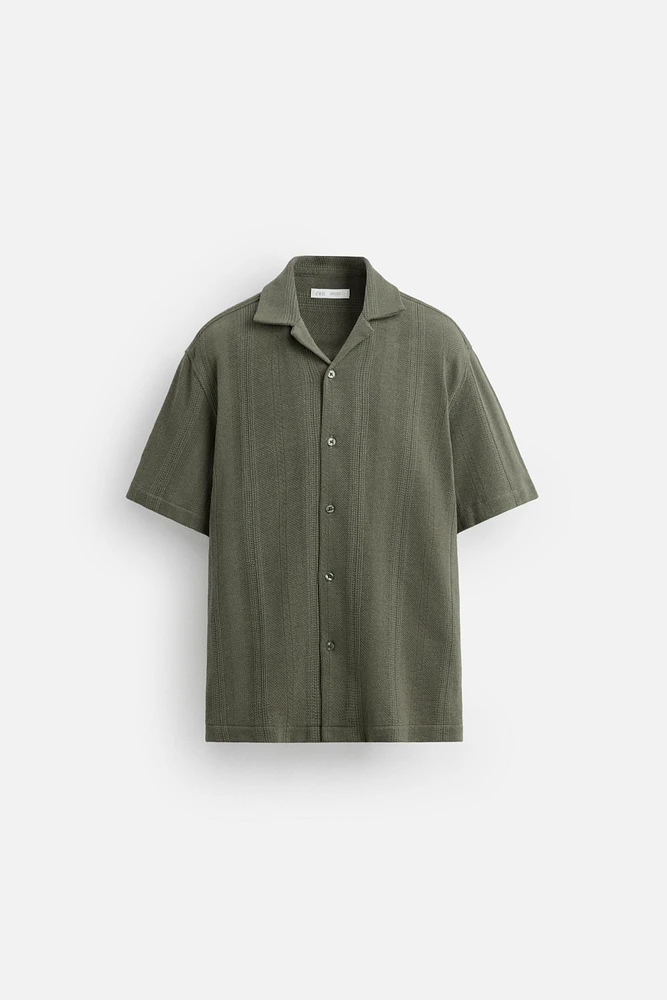 CHEMISE STRUCTURÉE JACQUARD
