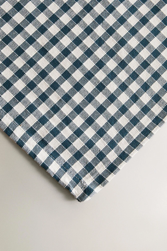 GINGHAM COTTON TABLECLOTH