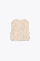 TEXTURED WRAP VEST X FANGLU LIN