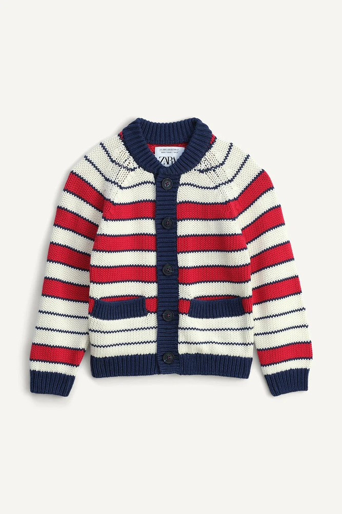 LIMITED EDITION STRIPED KNIT JACKET