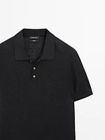 Polo en maille 100 % lin