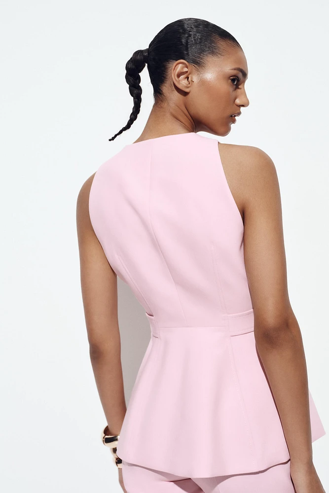 GILET À PÉPLUM