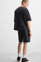 RELAXED FIT WASHED JOGGER SHORTS
