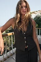 TOP GILET STRUCTURÉ