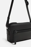 RUBBERIZED CROSSBODY BAG
