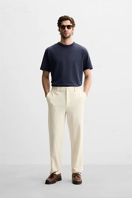 TERRY TEXTURED PANTS