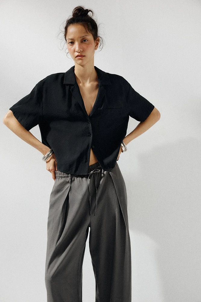 FLOWY POCKET SHIRT