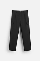 PLEATED CARGO PANTS