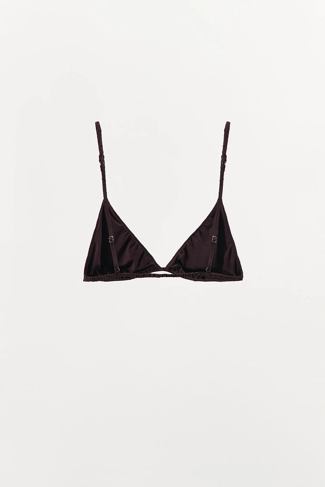 BRALETTE TRIANGLE AVEC SOIE