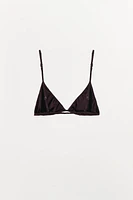 TRIANGLE BRALETTE WITH SILK