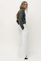PULL EN MAILLE AVEC LISERÉS CONTRASTE