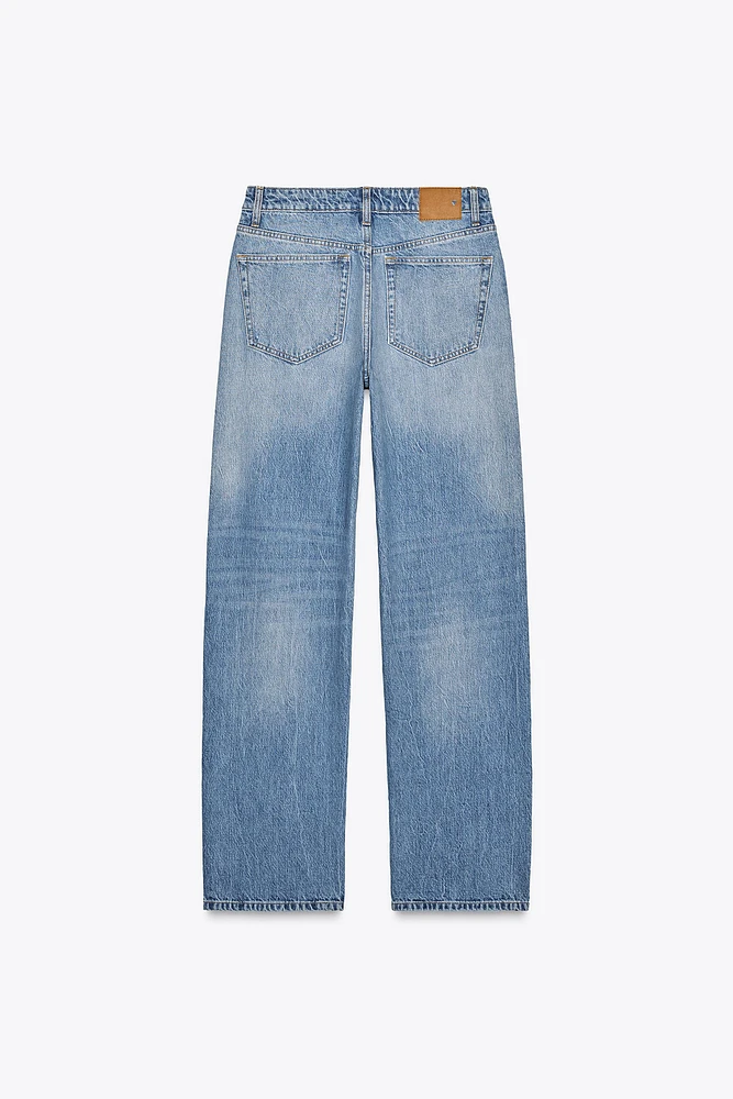 JEAN TRF DROIT À TAILLE MI-HAUTE