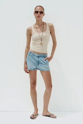 SHORT CHINO EN JEAN TRF