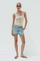 SHORT CHINO EN JEAN TRF