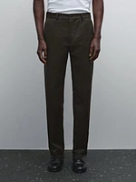 Cotton blend jogger fit trousers