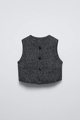 FLORAL PUFFER VEST