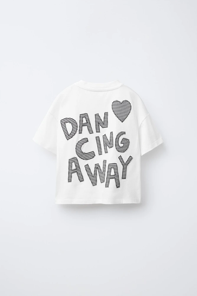 GINGHAM PATCH T-SHIRT