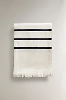STRIPED COTTON BEACH TOWEL