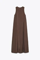 ROBE MI-LONGUE FLUIDE À VOLUME