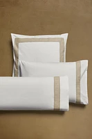 PILLOWCASE WITH LINEN BORDER