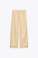 100% LEATHER BALLOON PANTS ZW COLLECTION