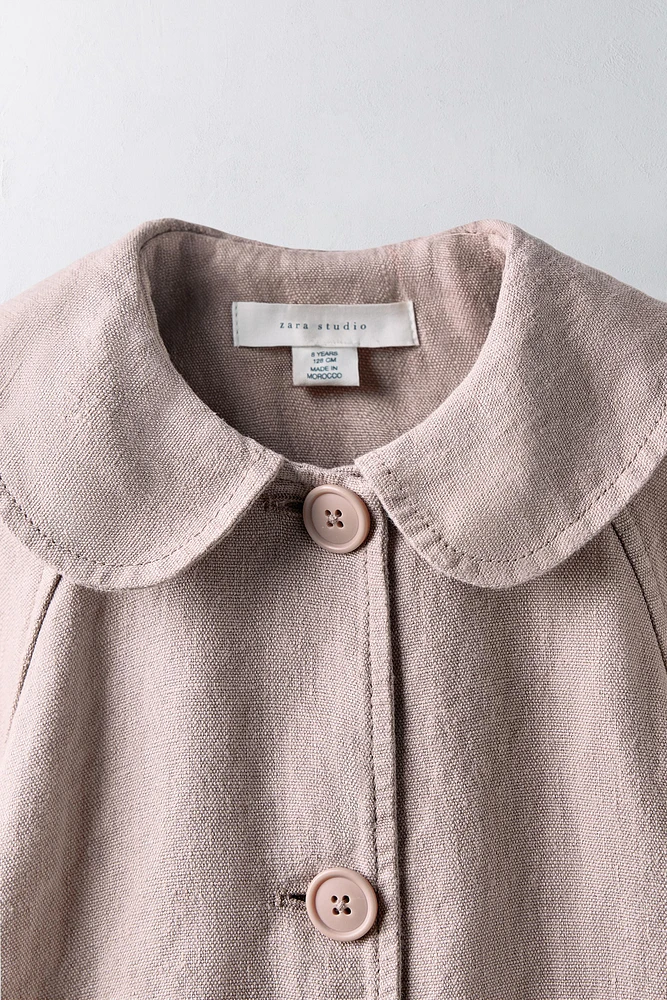 AGES 6-10/ LIMITED EDITION 100% LINEN TRENCH COAT
