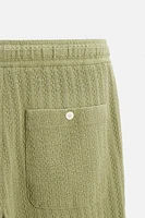 PANTALON À TEXTURE