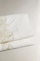 EMBROIDERED FLAT SHEET