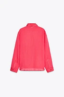 CHEMISE À RAYURES TISSÉE