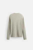 RELAXED FIT TEXTURED SWEATER
